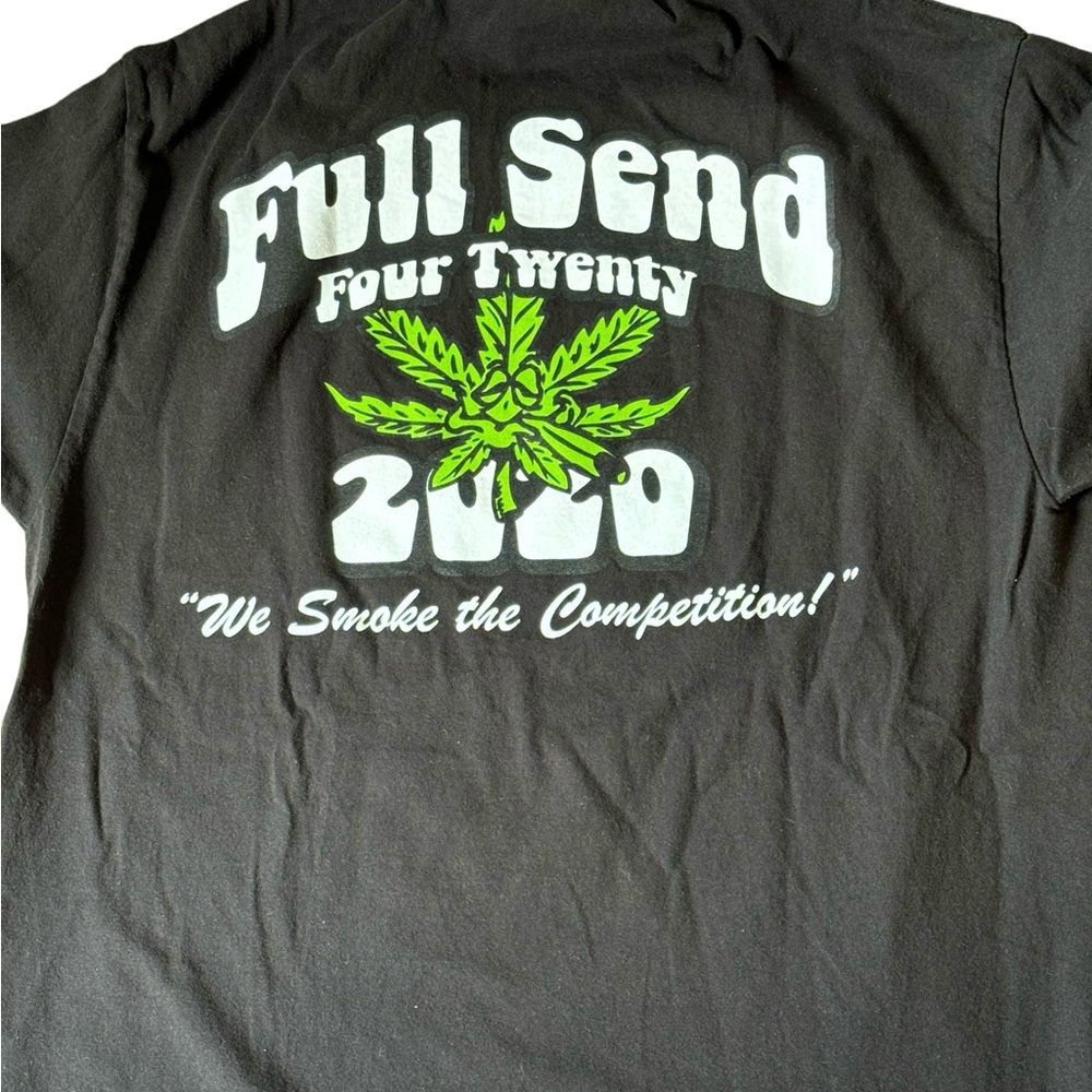 Full Send Nelk Boys 420 Tee. Black. Size L. GUC